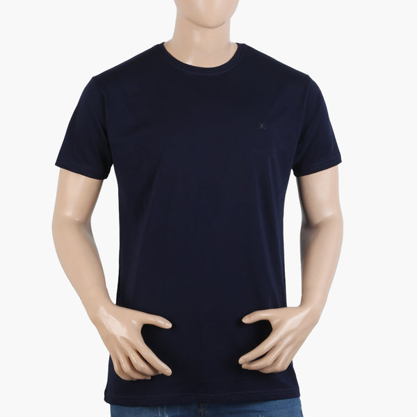 Men's Half Sleeves T-Shirt - Navy Blue, Men's T-Shirts & Polos, Chase Value, Chase Value