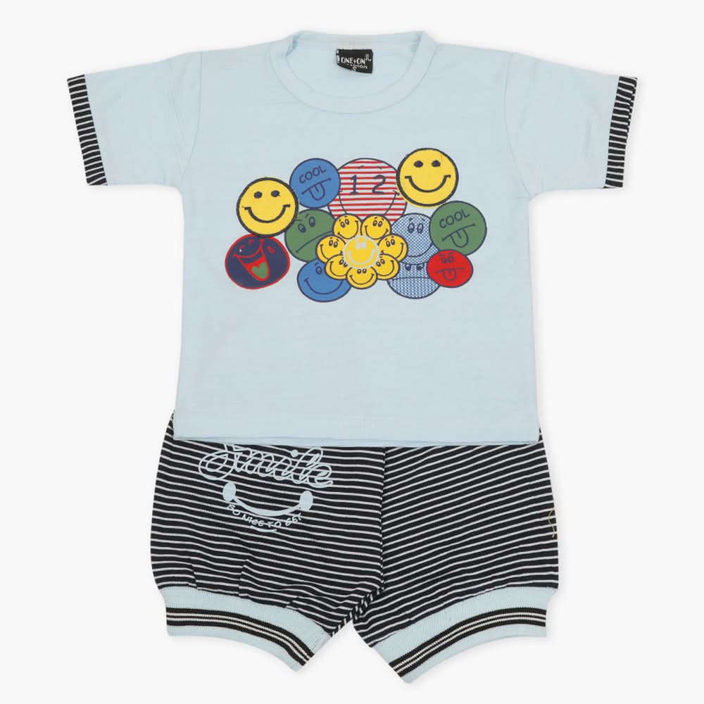 Boys Half Sleeves Suit - Light Blue, Boys Sets & Suits, Chase Value, Chase Value