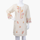Women's Embroidered Kurti - Beige, Women Ready Kurtis, Chase Value, Chase Value
