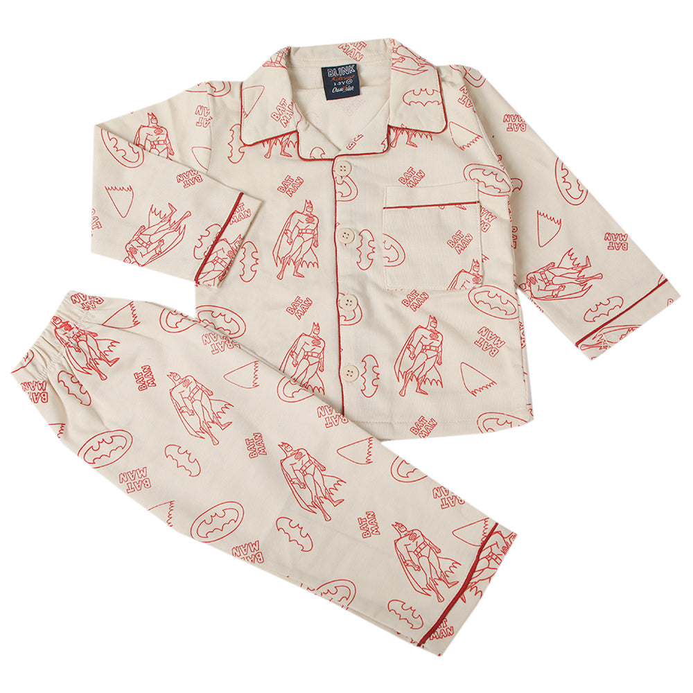 Boys Full Sleeves Night Suit - Fawn, Boys Sets & Suits, Chase Value, Chase Value