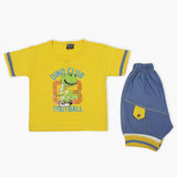 Girls Half Sleeves Suit - Yellow, Girls T-Shirts, Chase Value, Chase Value