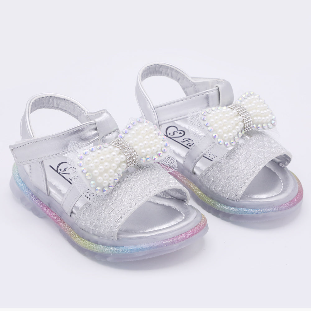 Girls Sandal - Silver, Girls Sandals, Chase Value, Chase Value