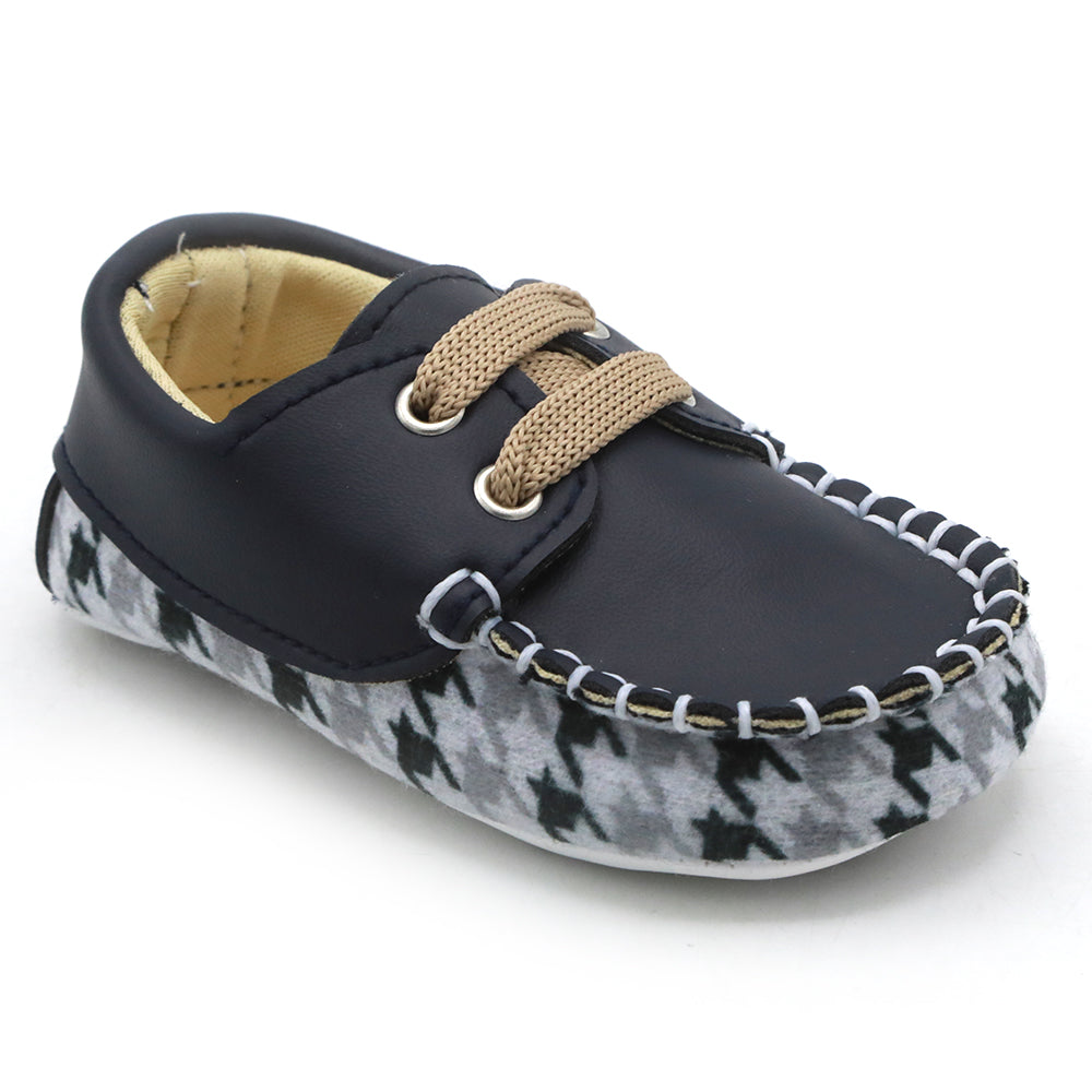 Newborn Boys Booties Shoes - Navy Blue, Newborn Caps, Shoes & Socks, Chase Value, Chase Value