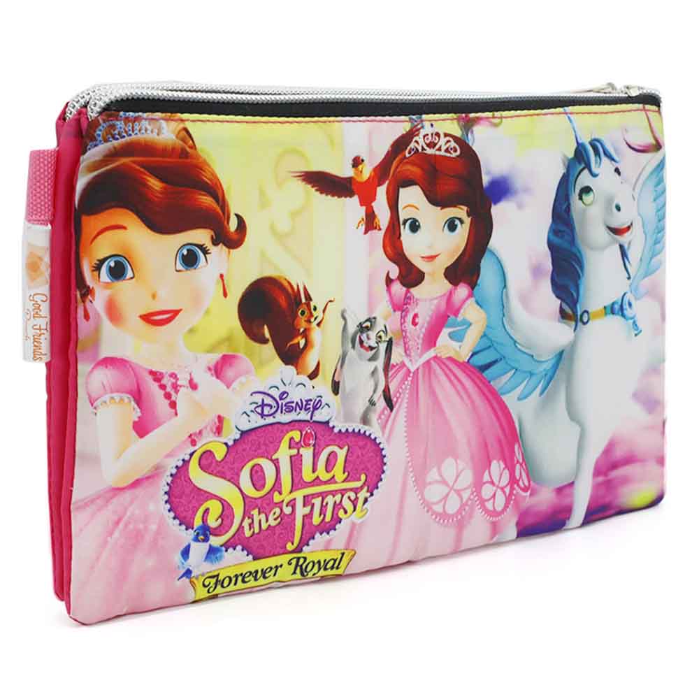 Pencil Pouch Two Zipper - Pink, Pencil Boxes & Stationery Sets, Chase Value, Chase Value