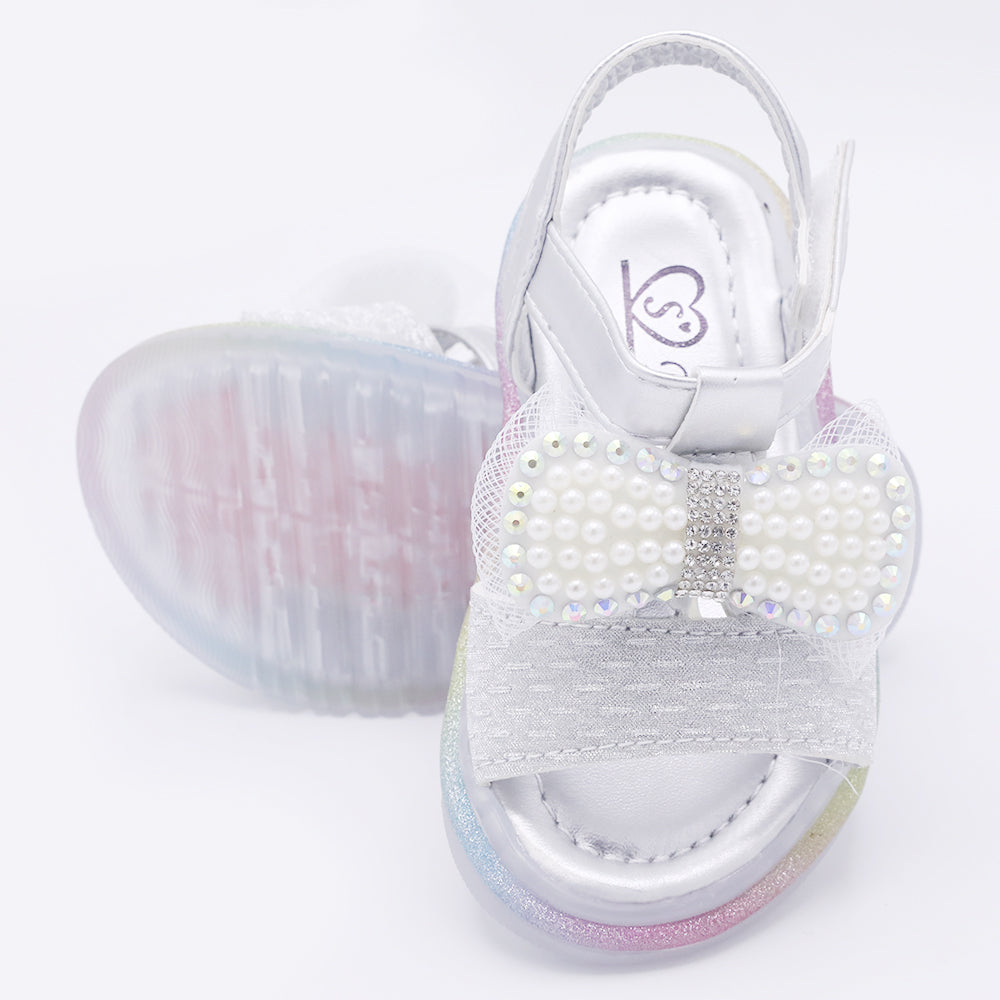 Girls Sandal - Silver, Girls Sandals, Chase Value, Chase Value