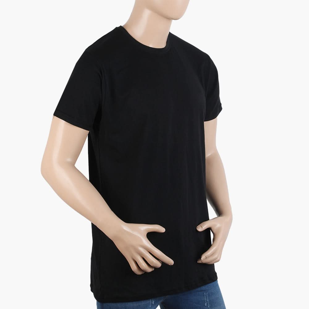 Men's Half Sleeves T-Shirt - Black, Men's T-Shirts & Polos, Chase Value, Chase Value