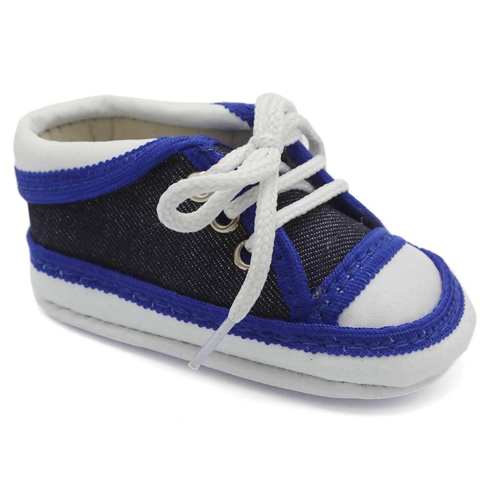 Newborn Boys Lace Shoes - Dark Blue, Newborn Caps, Shoes & Socks, Chase Value, Chase Value
