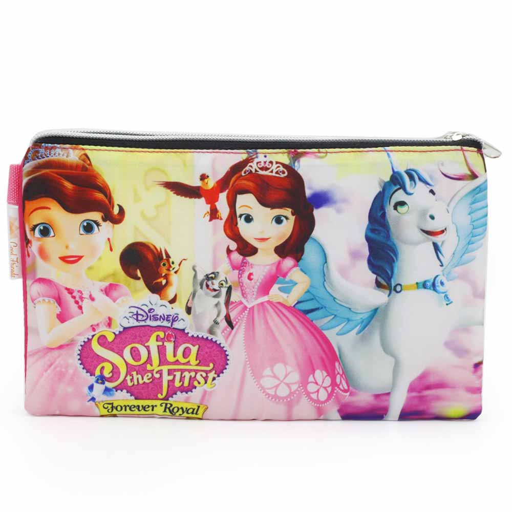 Pencil Pouch Two Zipper - Pink, Pencil Boxes & Stationery Sets, Chase Value, Chase Value