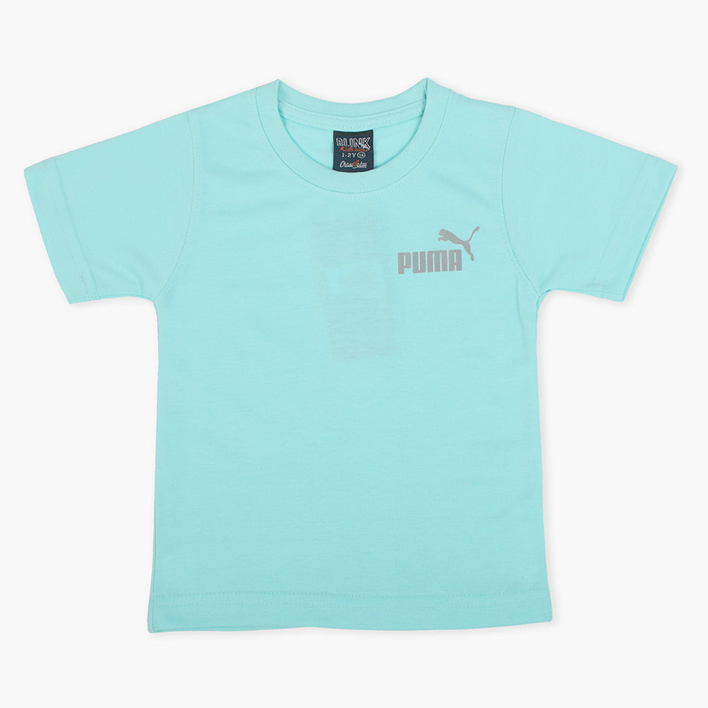 Boys Half Sleeves T-Shirt - Sky Blue, Boys T-Shirts, Chase Value, Chase Value