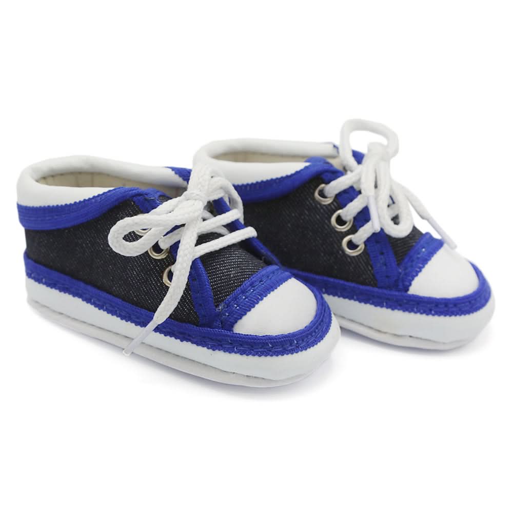 Newborn Boys Lace Shoes - Dark Blue, Newborn Caps, Shoes & Socks, Chase Value, Chase Value
