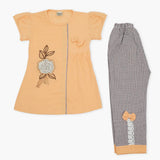 Girls Half Sleeves Suit - Peach, Girls T-Shirts, Chase Value, Chase Value