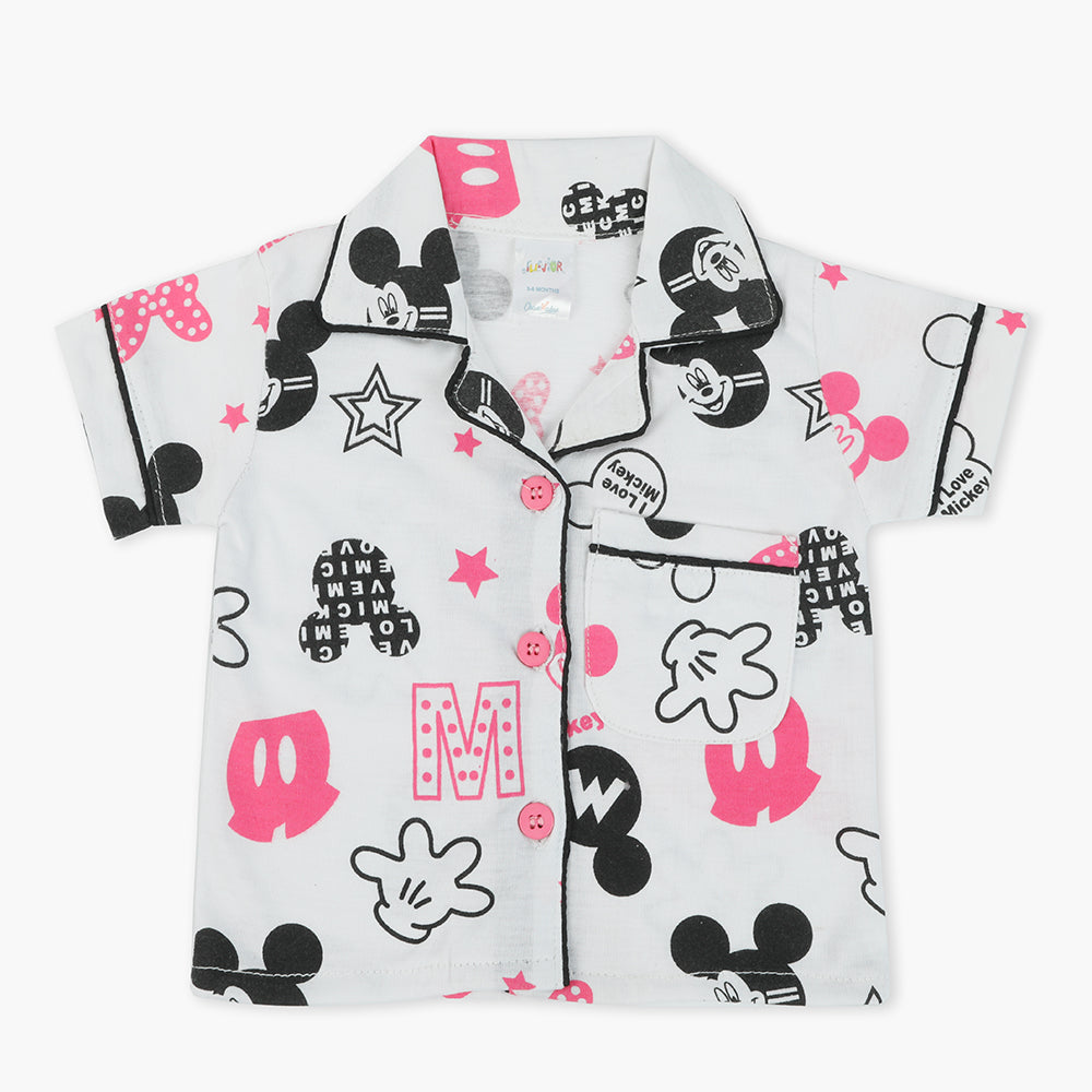 Newborn Girls Half Sleeves Suit - Pink, Newborn Girls Sets & Suits, Chase Value, Chase Value