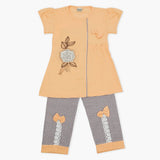 Girls Half Sleeves Suit - Peach, Girls T-Shirts, Chase Value, Chase Value