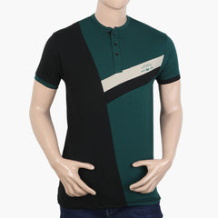 Men's Half Sleeves T-Shirt - Dark Green, Men's T-Shirts & Polos, Chase Value, Chase Value