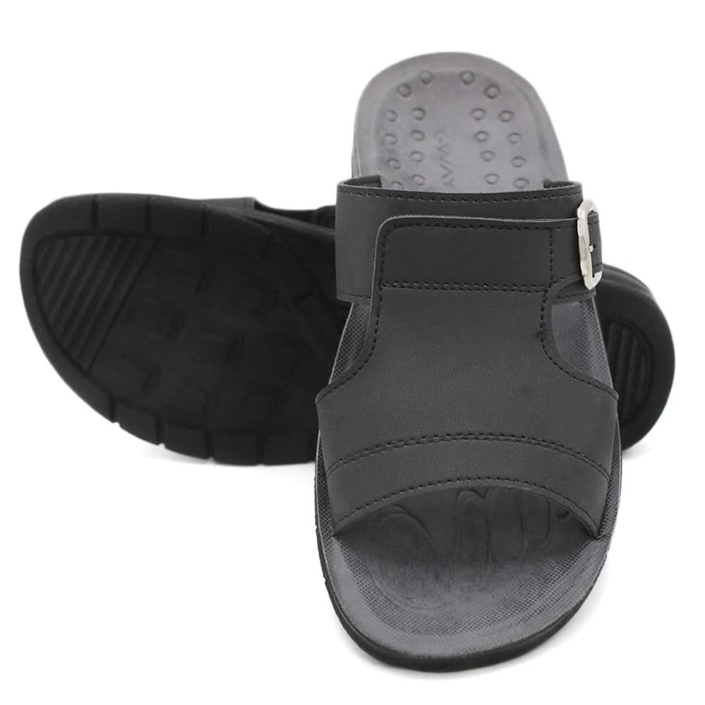 Men's Slipper - Black, Men, Slippers, Chase Value, Chase Value