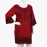 Women's Embroidered Kurti - Maroon, Women Ready Kurtis, Chase Value, Chase Value
