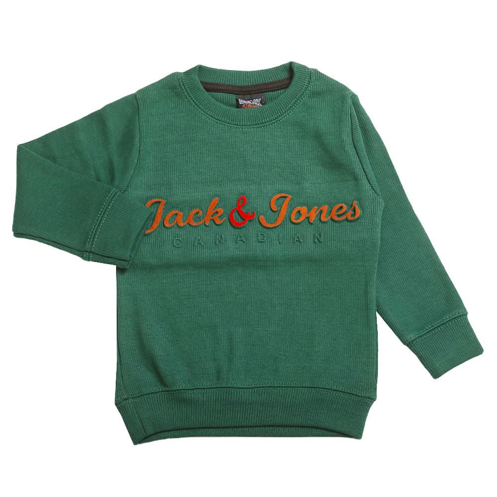 Boys Full Sleeves Sweat Shirt - Green, Boys Hoodies & Sweat Shirts, Chase Value, Chase Value