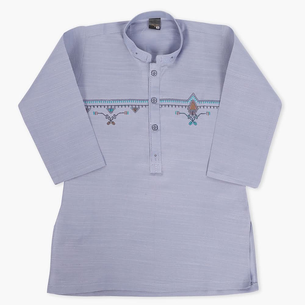 Boys Embroidered Shalwar Suit - Blue, Boys Shalwar Kameez, Chase Value, Chase Value