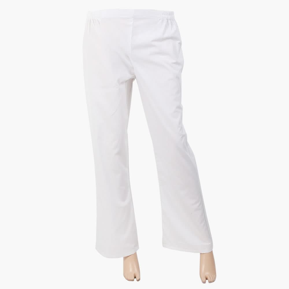 Women's Woven Trouser - White, Women Pants & Tights, Chase Value, Chase Value