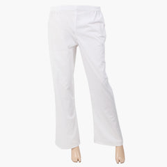 Women's Woven Trouser - White, Women Pants & Tights, Chase Value, Chase Value