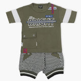 Boys Half Sleeves Suit - Green, Boys Sets & Suits, Chase Value, Chase Value