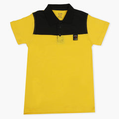 Boys Half Sleeves Polo T-Shirt - Yellow, Boys T-Shirts, Chase Value, Chase Value