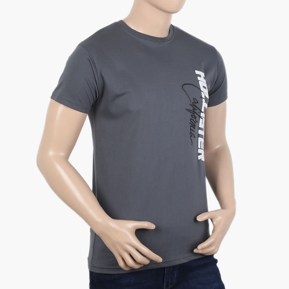 Men's Half Sleeves T-Shirt - Dark Grey, Men's T-Shirts & Polos, Chase Value, Chase Value