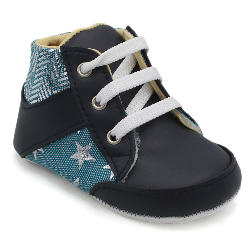 Newborn Girls Booties Shoes - Navy Blue, Newborn Caps, Shoes & Socks, Chase Value, Chase Value