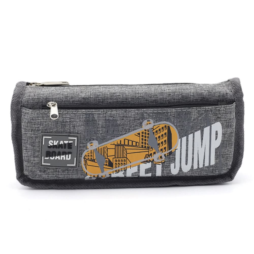 Pencil Pouch - Gray, Pencil Boxes & Stationery Sets, Chase Value, Chase Value