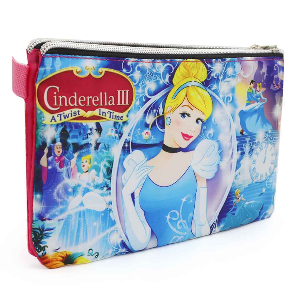 Pencil Pouch Two Zipper - Pink, Pencil Boxes & Stationery Sets, Chase Value, Chase Value