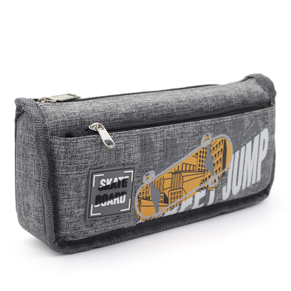 Pencil Pouch - Gray, Pencil Boxes & Stationery Sets, Chase Value, Chase Value