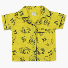 Newborn Boys Half Sleeves Suit - Yellow, Newborn Boys Sets & Suits, Chase Value, Chase Value