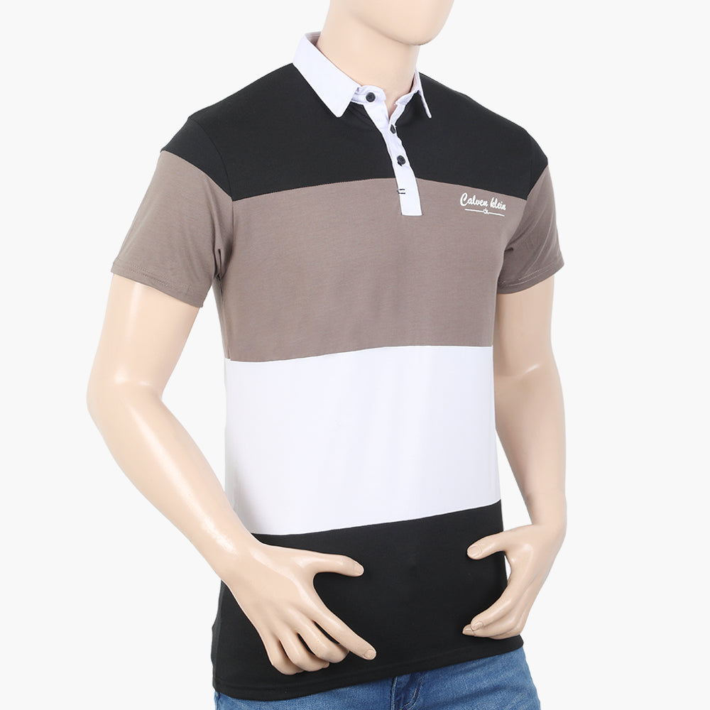 Men's Half Sleeves Polo T-Shirt - Grey, Men's T-Shirts & Polos, Chase Value, Chase Value