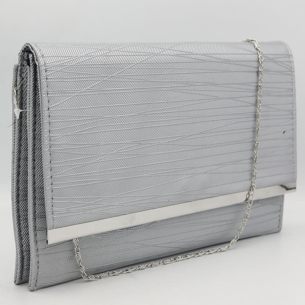 Women's Clutch Kam-336 - Silver, Women, Clutches, Chase Value, Chase Value