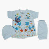 Newborn Girls Half Sleeves Suit - Blue, Newborn Girls Sets & Suits, Chase Value, Chase Value