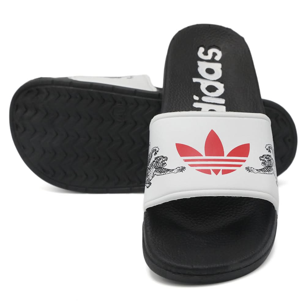 Men's Slider - White, Men's Slippers, Chase Value, Chase Value