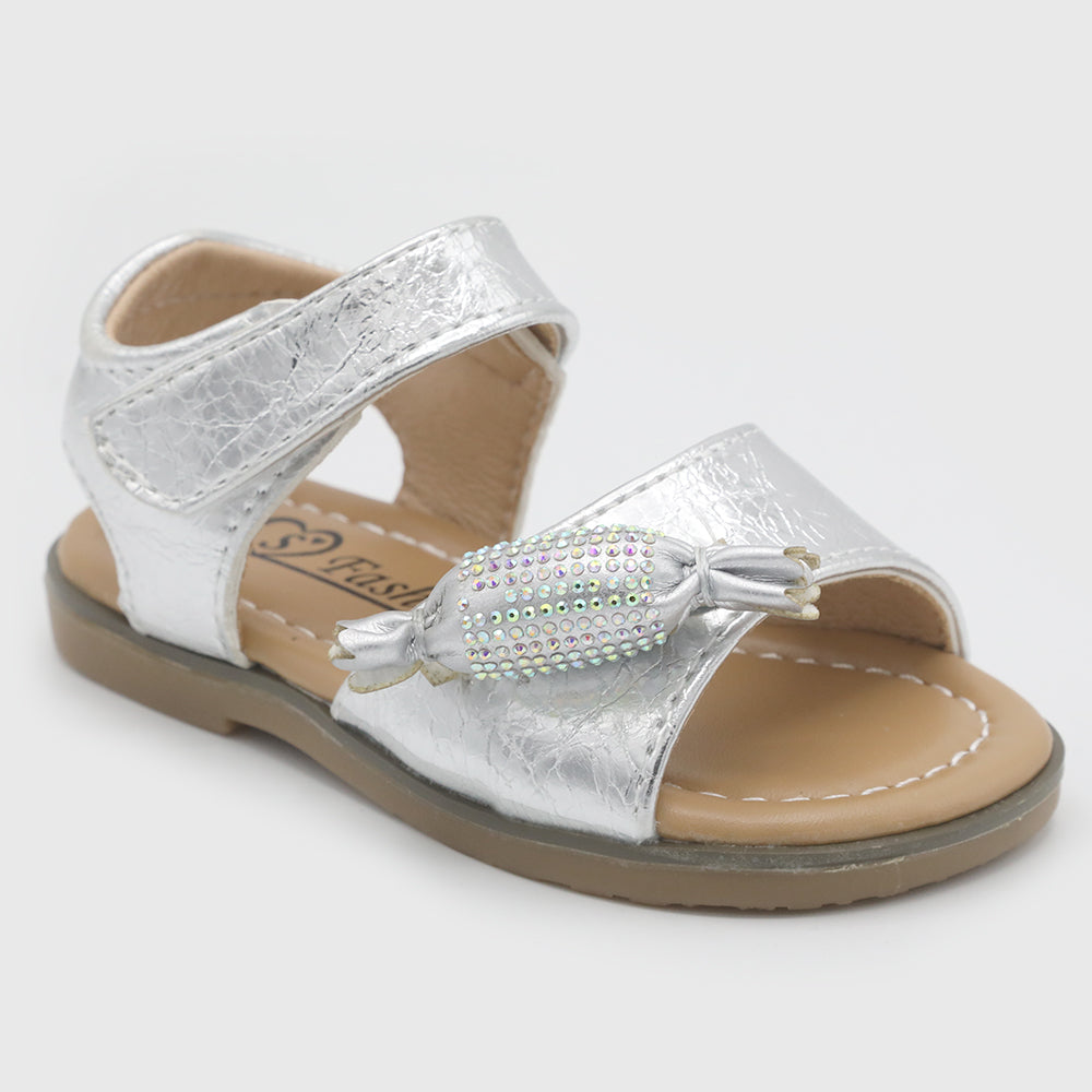 Girls Sandal - Silver, Girls Sandals, Chase Value, Chase Value