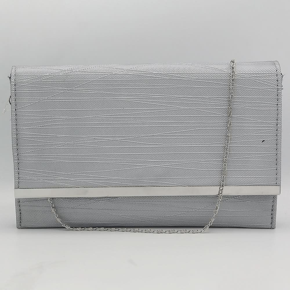 Women's Clutch Kam-336 - Silver, Women, Clutches, Chase Value, Chase Value
