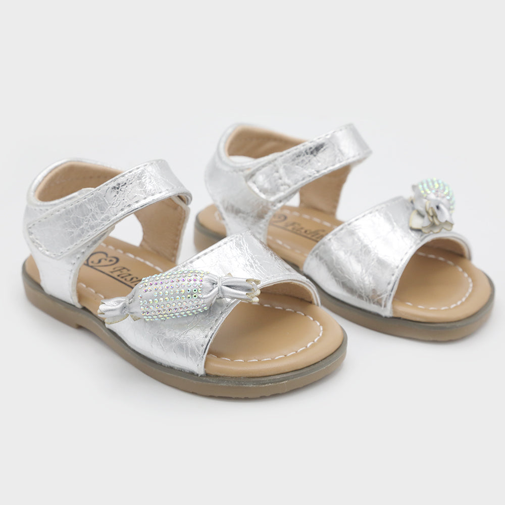 Girls Sandal - Silver, Girls Sandals, Chase Value, Chase Value