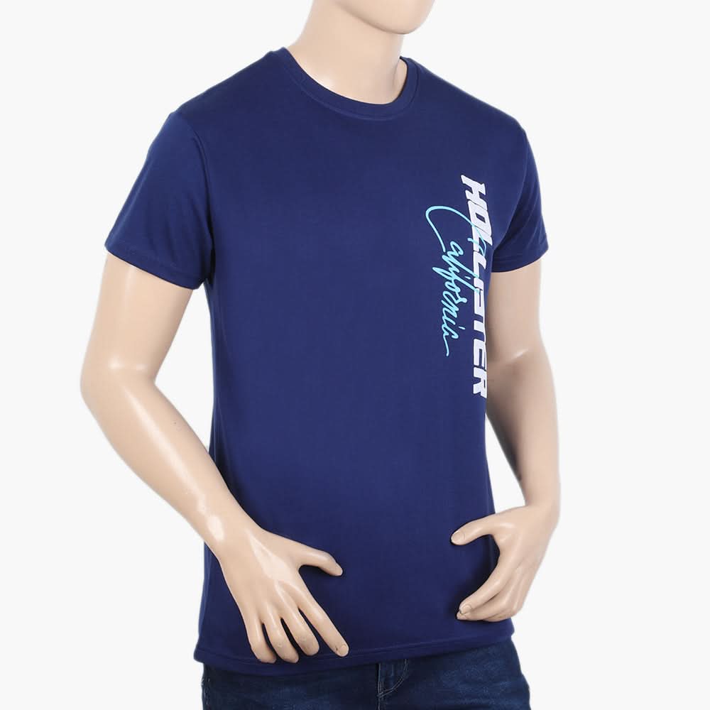 Men's Half Sleeves T-Shirt - Dark Blue, Men's T-Shirts & Polos, Chase Value, Chase Value