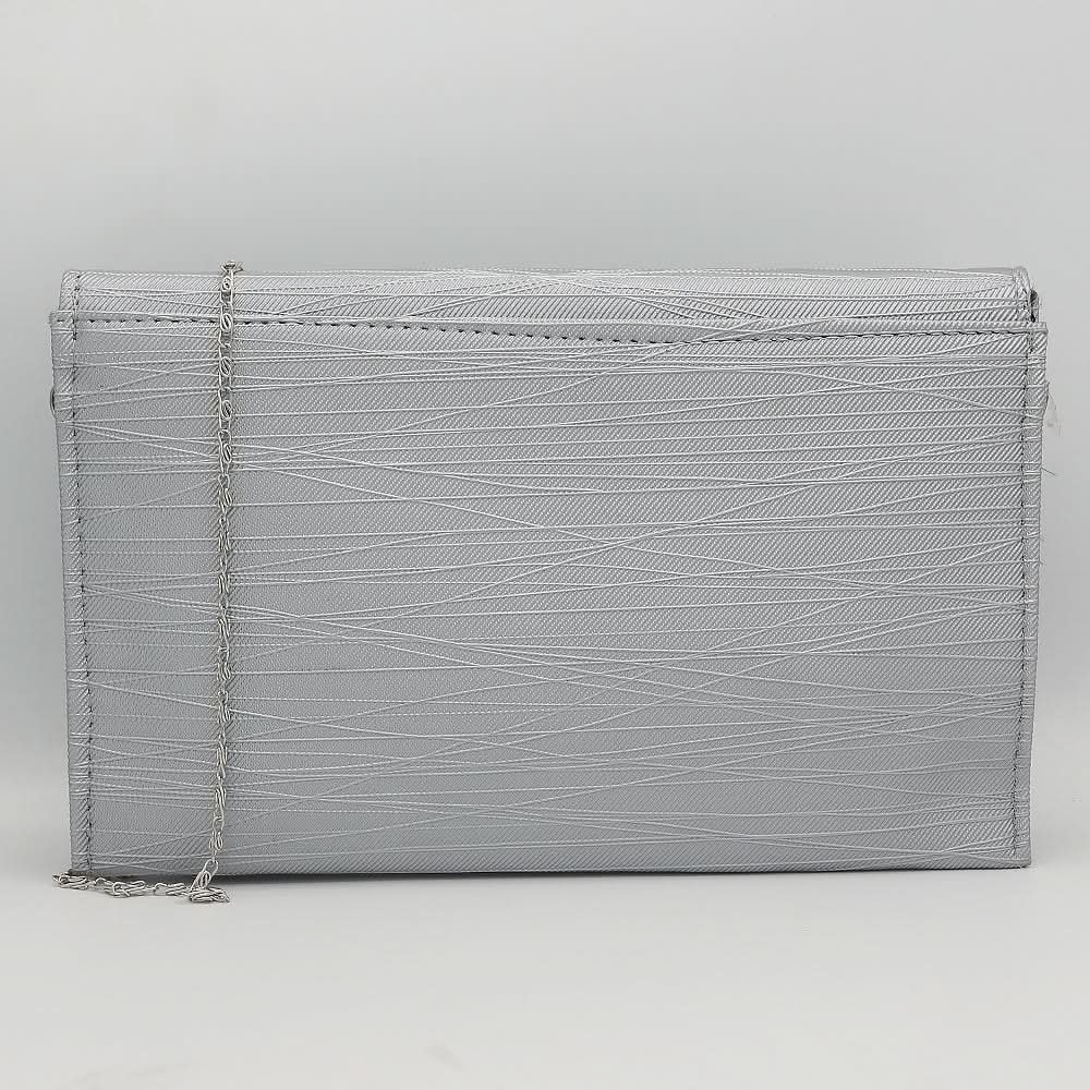 Women's Clutch Kam-336 - Silver, Women, Clutches, Chase Value, Chase Value