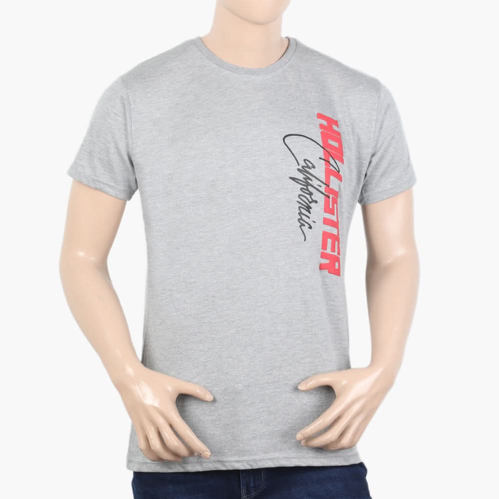 Men's Half Sleeves T-Shirt - Light Grey, Men's T-Shirts & Polos, Chase Value, Chase Value