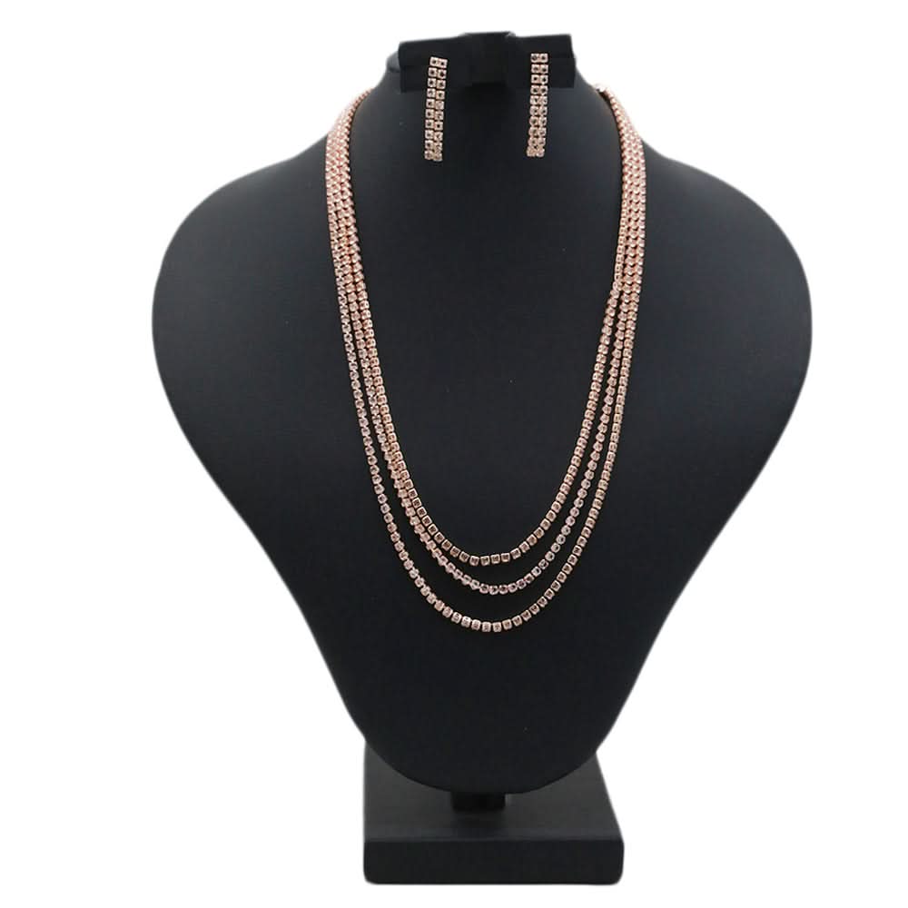 Women's Short Mala Set - Copper, Women Jewellery Set, Chase Value, Chase Value