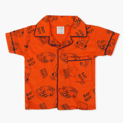 Newborn Boys Half Sleeves Suit - Orange, Newborn Boys Sets & Suits, Chase Value, Chase Value