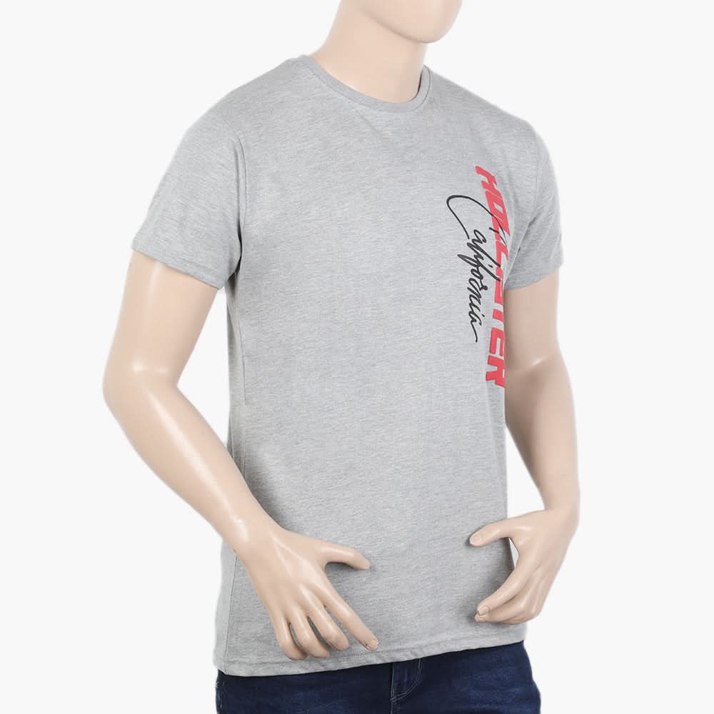 Men's Half Sleeves T-Shirt - Light Grey, Men's T-Shirts & Polos, Chase Value, Chase Value
