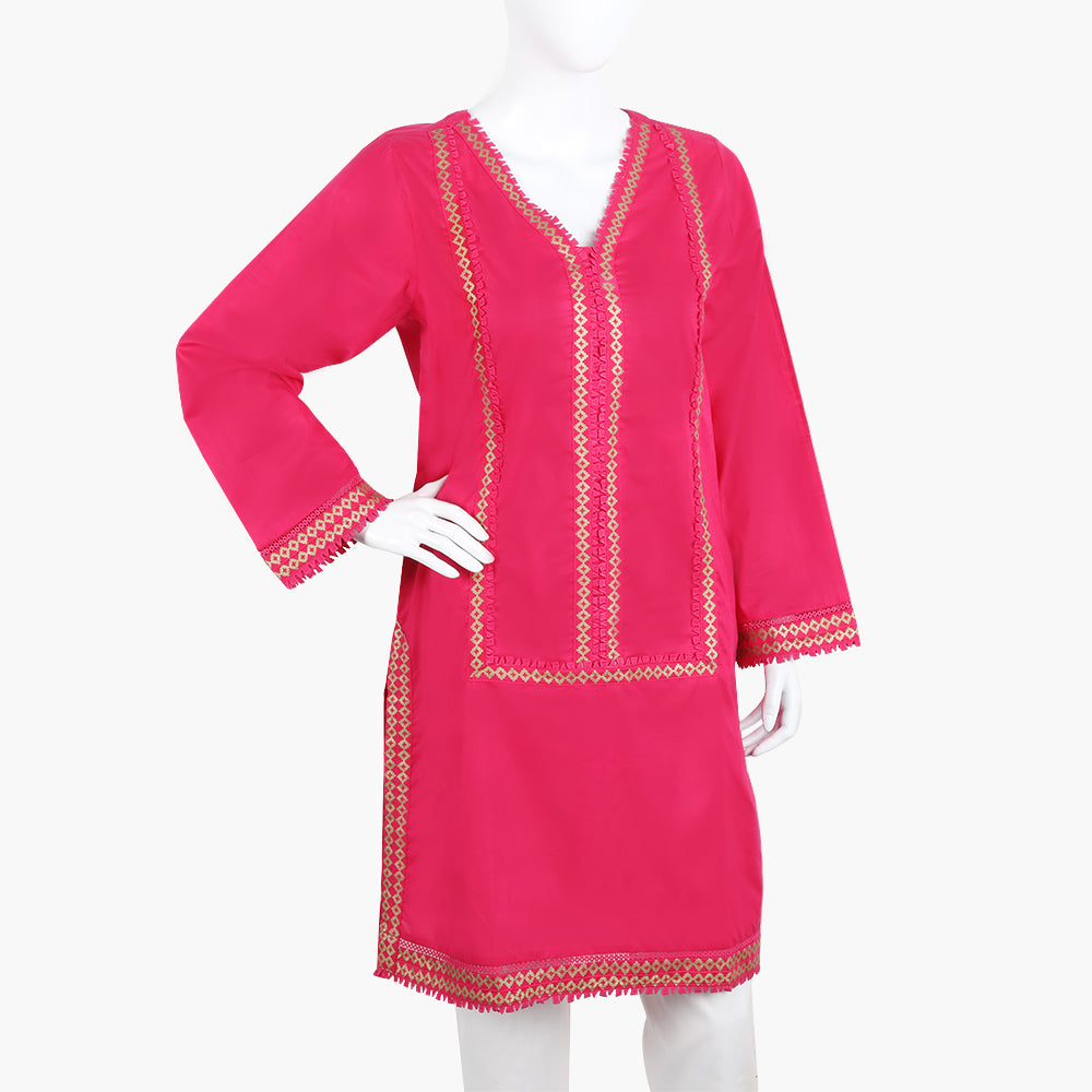 Women's Digital Printed Kurti - Pink, Women Ready Kurtis, Chase Value, Chase Value