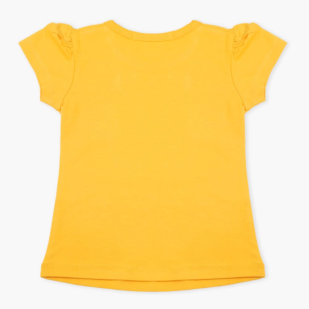 Girls T-Shirt - Yellow, Girls T-Shirts, Chase Value, Chase Value