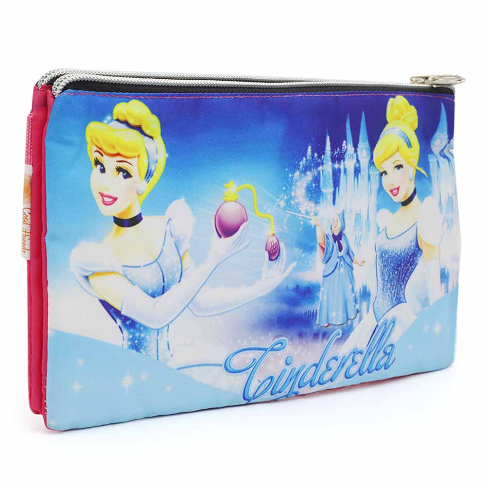 Pencil Pouch Two Zipper - Pink, Pencil Boxes & Stationery Sets, Chase Value, Chase Value