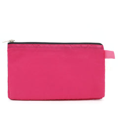 Pencil Pouch Two Zipper - Pink, Pencil Boxes & Stationery Sets, Chase Value, Chase Value