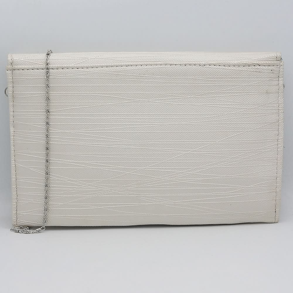 Women's Clutch Kam-336 - Off White, Women, Clutches, Chase Value, Chase Value